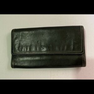COPY - Coach vintage black leather wallet